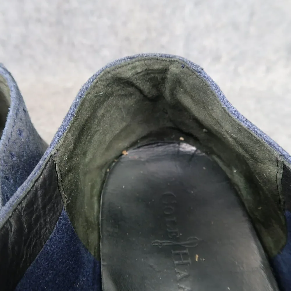 Cole Haan Shoes Mens 13 Oxfords Wingtip Lunargrand Leather Classic Blue Fashion